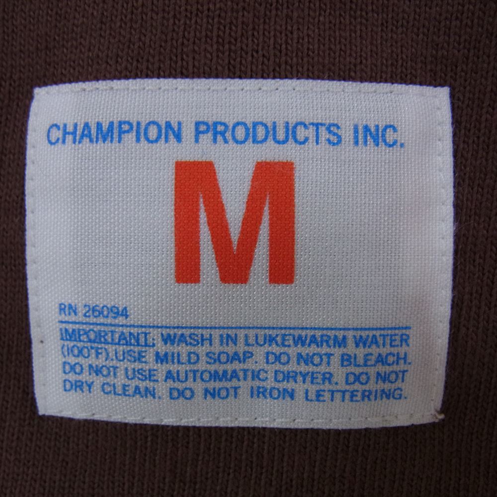 STANDARD CALIFORNIA スタンダードカリフォルニア × Champion チャンピオン 七分袖 フットボール Tシャツ ブラウン ブラウン系 M【中古】