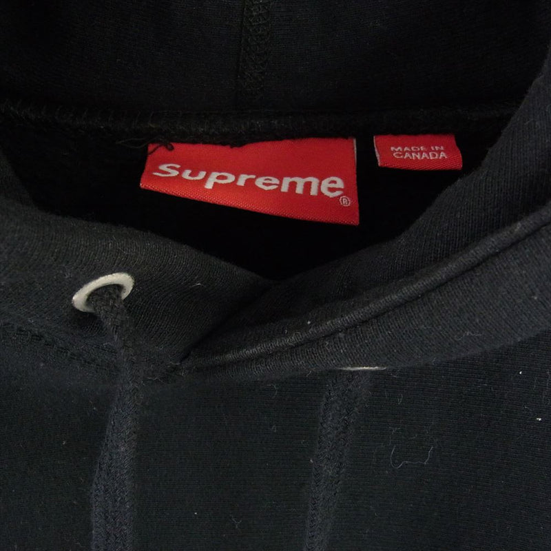 Supreme シュプリーム 16AW Chrome Classic Logo Hooded Sweatshirt クロム クラシック ロゴ フード パーカー ブラック系 S【中古】