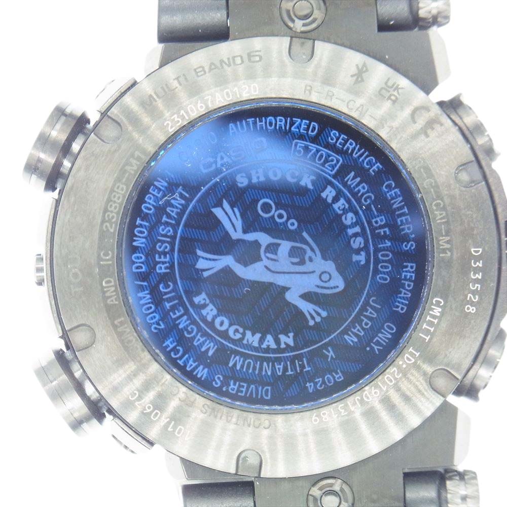 G-SHOCK ジーショック MRG-BF1000R-1AJR FROGMAN MR-G フロッグマン チタン ダイバーズウォッチ 時計 ブラック系【新古品】【未使用】【中古】