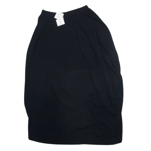 ISSEY MIYAKE イッセイミヤケ 22SS IM21-KG786-15 Deformed Skirt レーヨン イージー ストレッチ 変形 スカート ブラック系 2【美品】【中古】