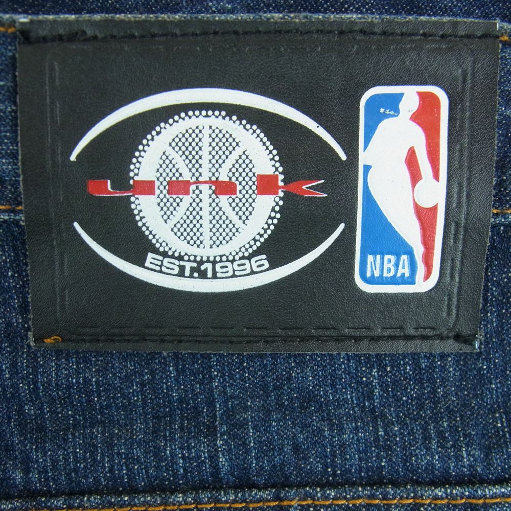 アンク NBA オールスターワッペン付 ワイド バギー デニム パンツ 中国製 インディゴブルー系 40【中古】