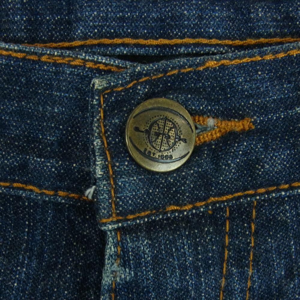 アンク NBA オールスターワッペン付 ワイド バギー デニム パンツ 中国製 インディゴブルー系 40【中古】