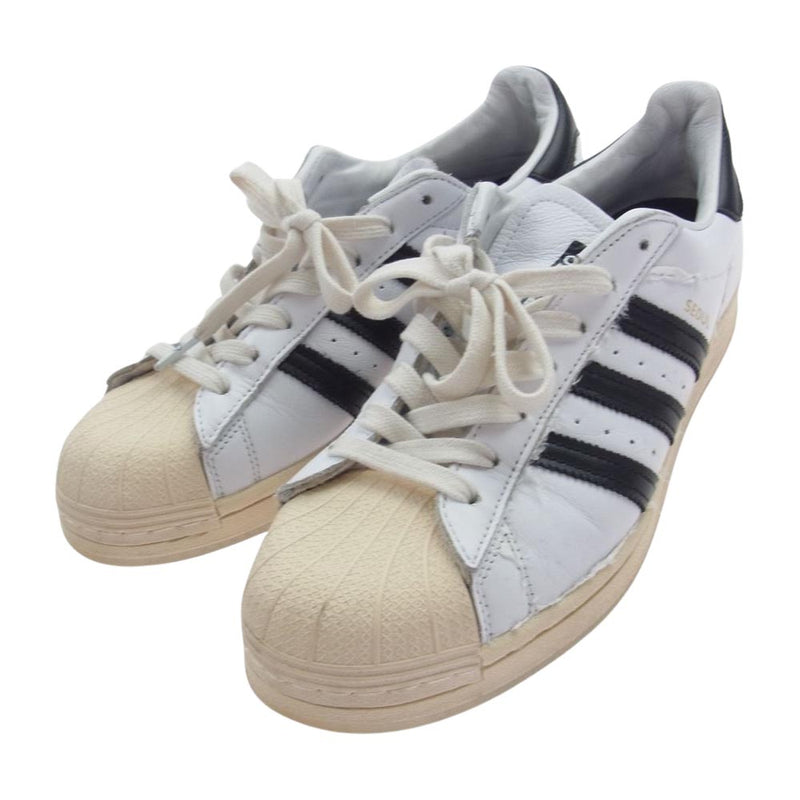 adidas アディダス HQ3612 SUPERSTAR TAEGEUKDANG FOOTWEAR スーパースター テグッタン ローカットスニーカー ホワイト系 27.5cm【中古】