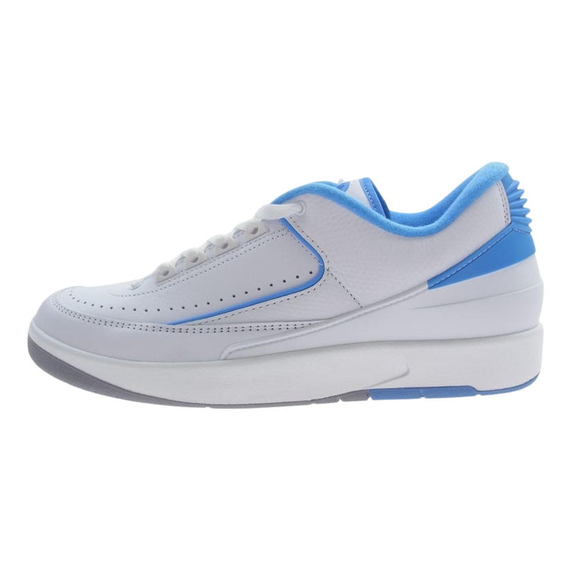 NIKE ナイキ DV9956-104 AIR JORDAN 2 RETRO LOW University Blue エアジョーダン2 ユニバーシティブルー ローカットスニーカー ホワイト系 ライトブルー系 27.5cm【新古品】【未使用】【中古】