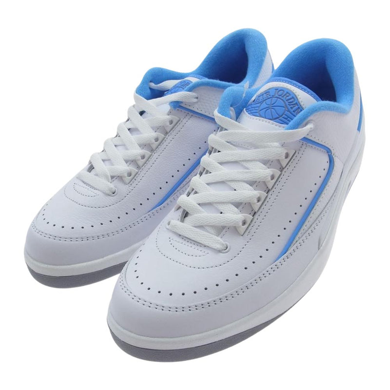 NIKE ナイキ DV9956-104 AIR JORDAN 2 RETRO LOW University Blue エアジョーダン2 ユニバーシティブルー ローカットスニーカー ホワイト系 ライトブルー系 27.5cm【新古品】【未使用】【中古】