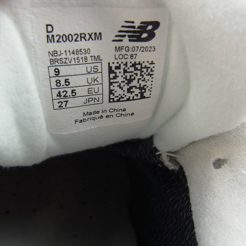 NEW BALANCE ニューバランス M2002RXM 2002R ゴアテックス レザー メッシュ スニーカー ホワイト系 27cm【極上美品】【中古】