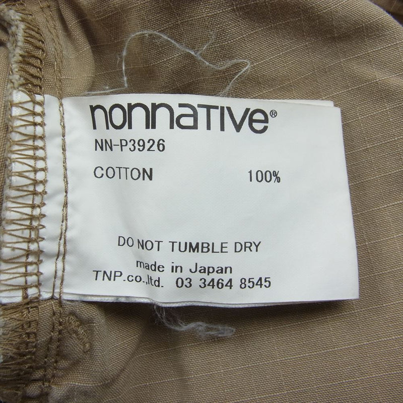 nonnative ノンネイティブ NN-P3926 DWELLER 5P JEANS USUAL FIT COTTON CHINO CLOTH VW フィット コットン チノ パンツ ベージュ系 2【中古】