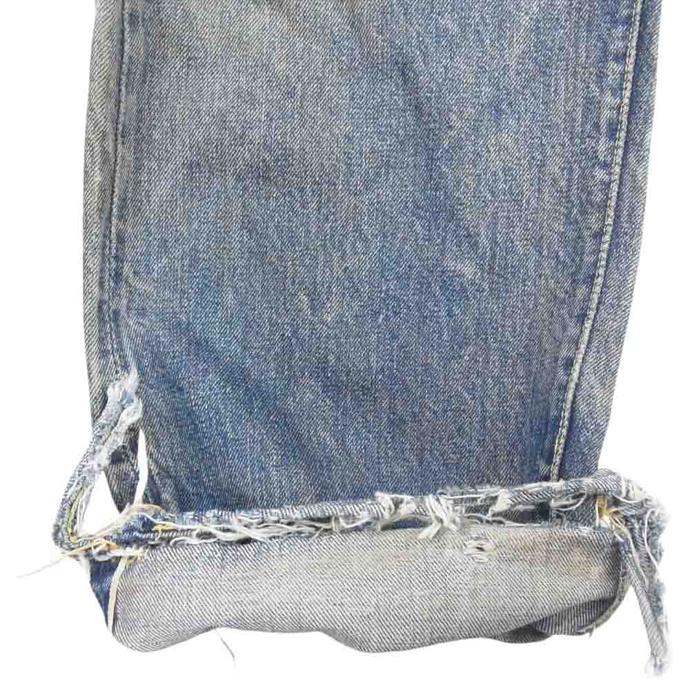 Levi's リーバイス ヴィンテージ オリジナル 60s 501XX ボタン裏刻印J Vステッチ 足長R 両面均等V デニム パンツ インディゴブルー系 サイズ表記無【中古】