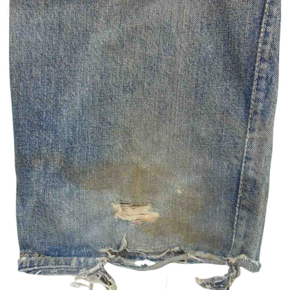 Levi's リーバイス ヴィンテージ オリジナル 60s 501XX ボタン裏刻印J Vステッチ 足長R 両面均等V デニム パンツ インディゴブルー系 サイズ表記無【中古】