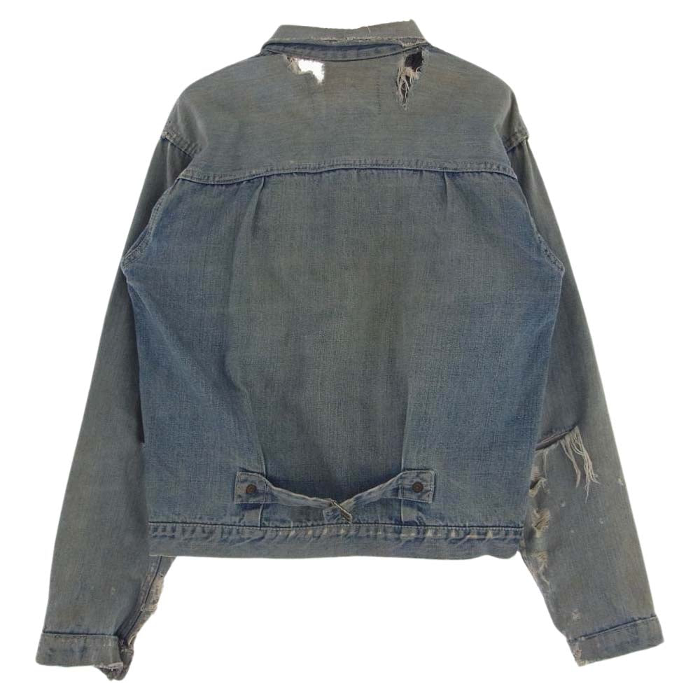 Levi's リーバイス ヴィンテージ オリジナル 506XX 1st 針刺し刻印無し フラップ裏ライトオンス デニム ジャケット ライトブルー系【中古】