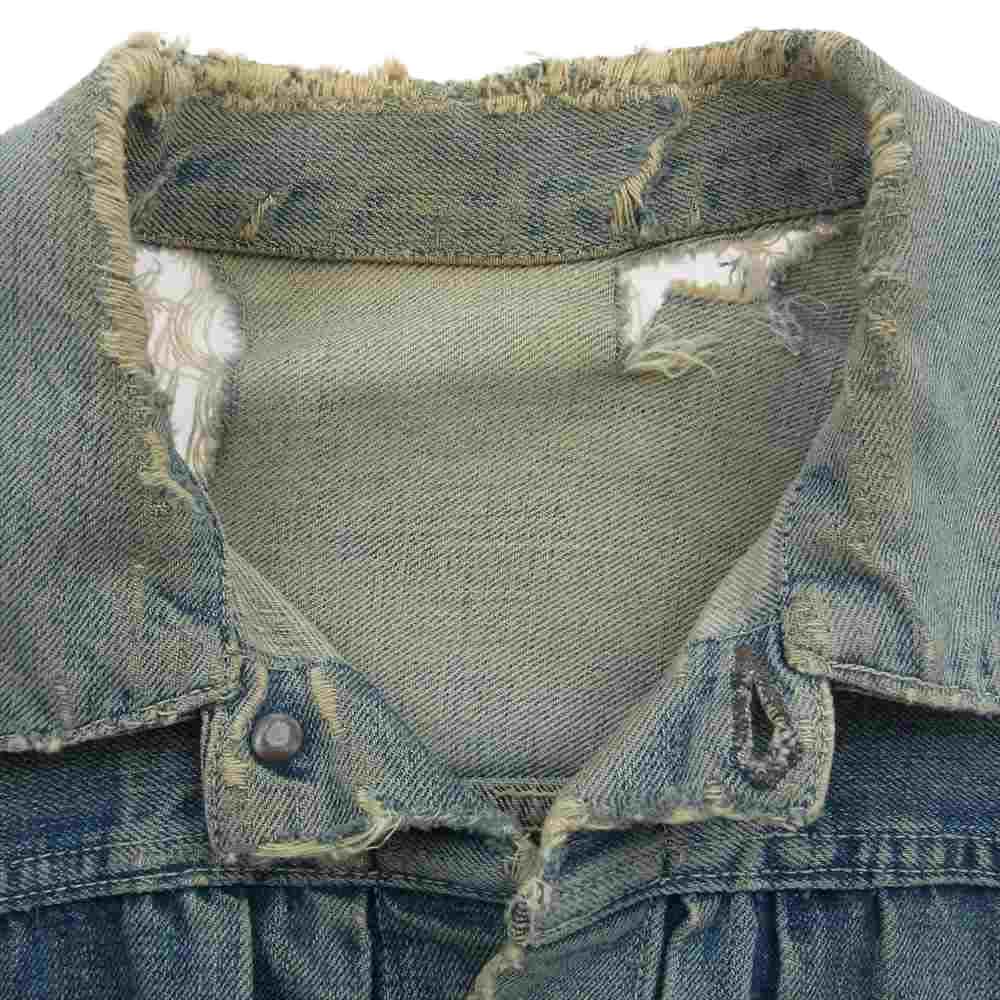 Levi's リーバイス ヴィンテージ オリジナル 506XX 1st 針刺し刻印無し フラップ裏ライトオンス デニム ジャケット ライトブルー系【中古】