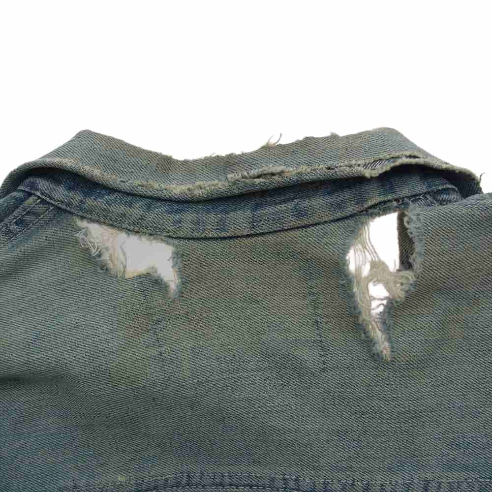 Levi's リーバイス ヴィンテージ オリジナル 506XX 1st 針刺し刻印無し フラップ裏ライトオンス デニム ジャケット ライトブルー系【中古】