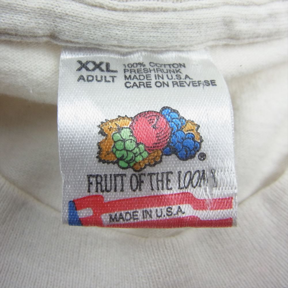 ヴィンテージ 90s FRUIT OF THE LOOM フルーツオブザルーム F.R.I.E.N.D.S フレンズ プリント Tシャツ ナチュラル系 XXL【中古】