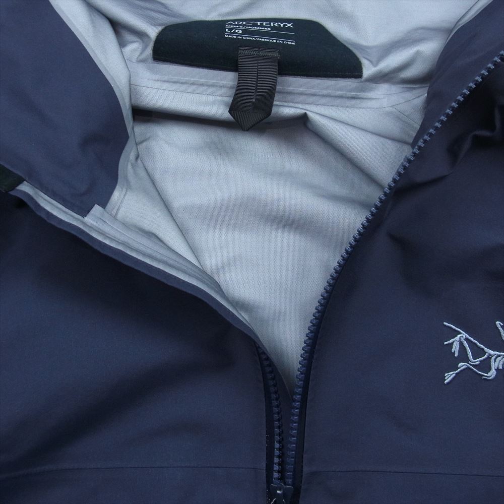 ARC'TERYX アークテリクス 23SS 国内正規品 BIRD AID 付属 BETA JACKET ベータジャケット Black Sapphire ネイビー系 L【美品】【中古】