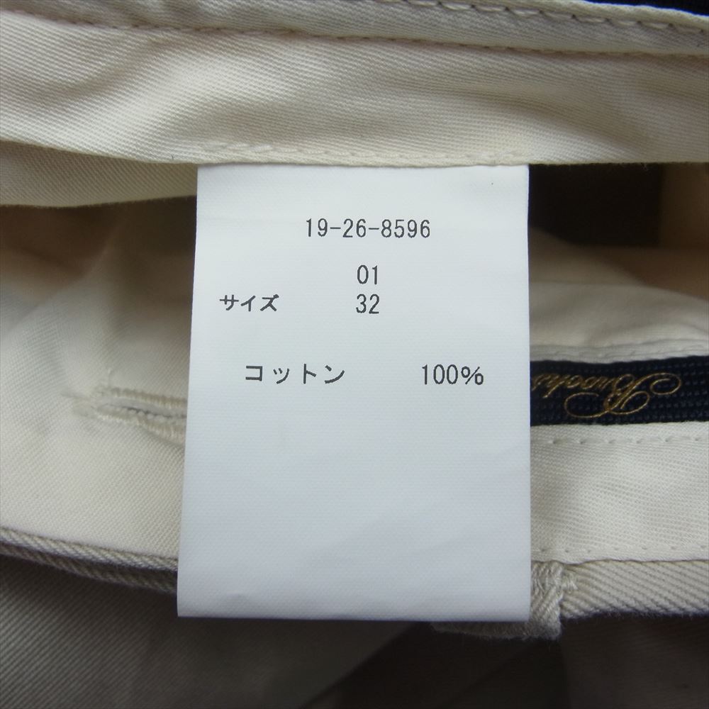 ニート 19-26-8596 ×BROOKS BROTHERS×UNITED ARROWS＆SONS CINO PANTS ブルックスブラザーズ ユナイテッドアローズサンズ別注 2タック チノパンツ トラウザー ベージュ系 32【中古】
