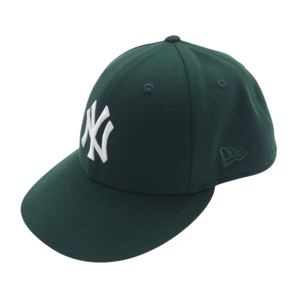 キス × NEWERA  ニューエラ フローラル 刺繍 キャップ グリーン系 58.7cm 【美品】【中古】