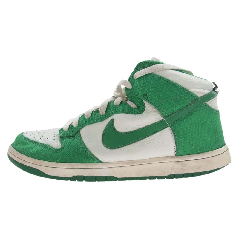 NIKE ナイキ 317982-100 DUNK HIGH Lucky Green ダンク ハイ スニーカー グリーン系 28cm【中古】