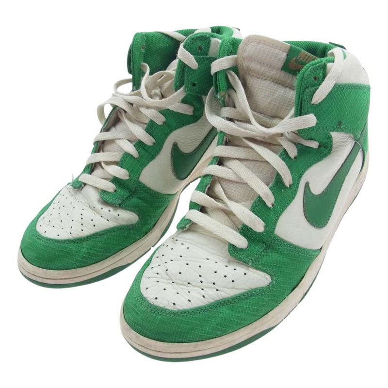 NIKE ナイキ 317982-100 DUNK HIGH Lucky Green ダンク ハイ スニーカー グリーン系 28cm【中古】