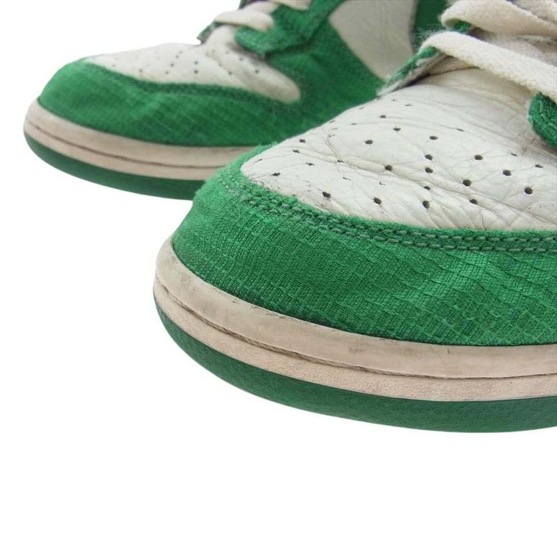 NIKE ナイキ 317982-100 DUNK HIGH Lucky Green ダンク ハイ スニーカー グリーン系 28cm【中古】