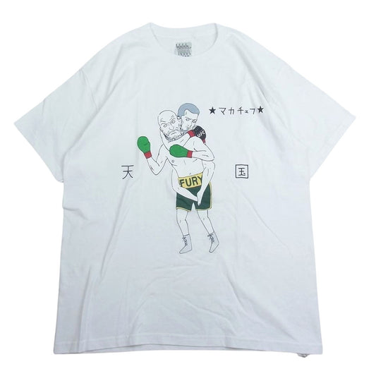 WACKO MARIA ワコマリア 世界平和プロジェクト マカチェフ プリント 半袖 Tシャツ ホワイト系 L【中古】