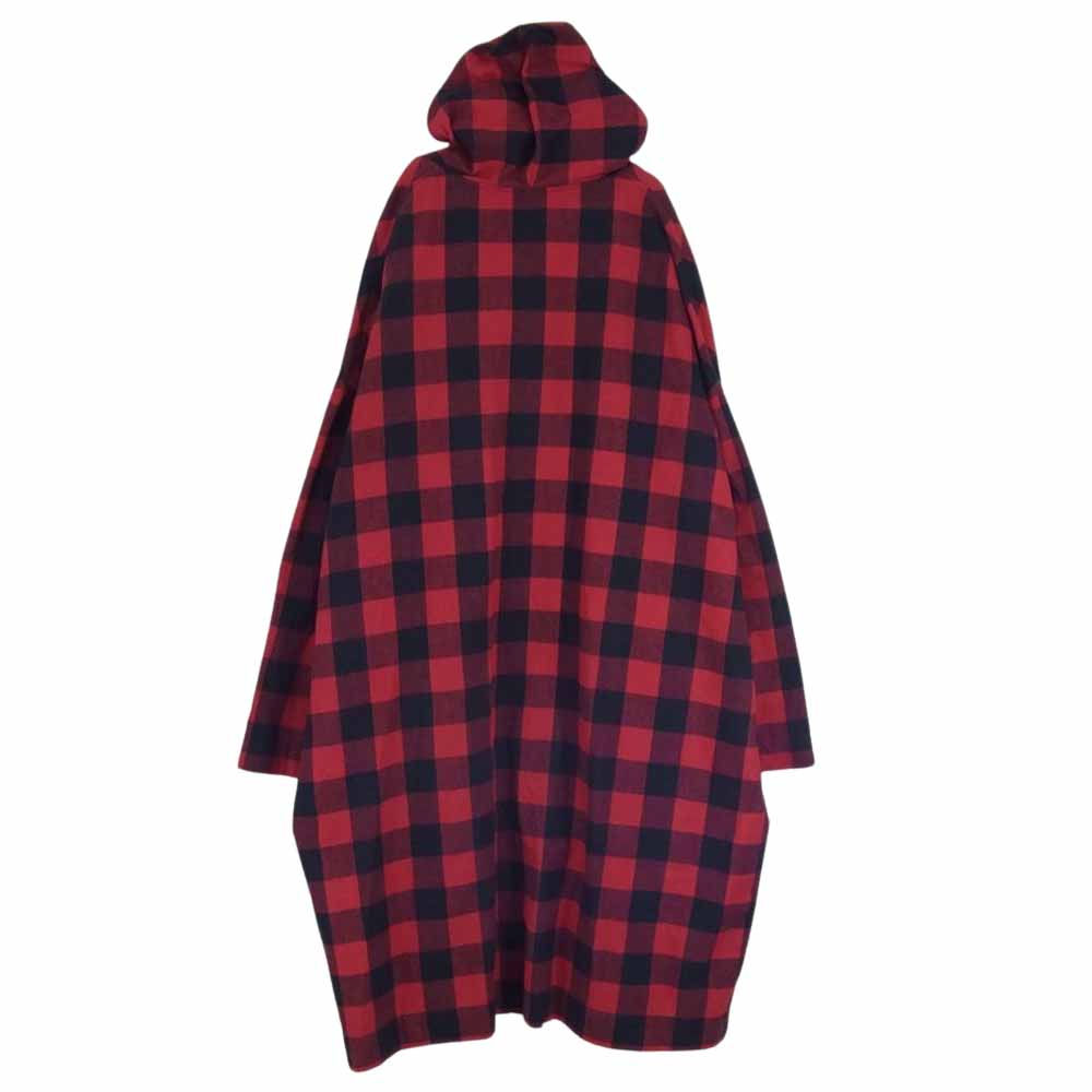 VETEMENTS ヴェトモン 18SS MSS18JA61 ライト フランネル チェック ガウン コート レッド系 L【中古】