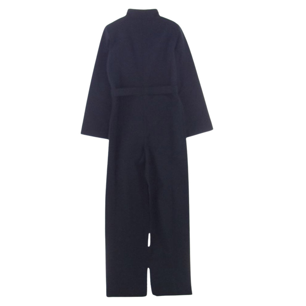 CHANEL シャネル U03815V43361 UNIFORM ユニフォーム ベルテッド ジャンプスーツ ツナギ オールインワン  ダークネイビー系 38【美品】【中古】