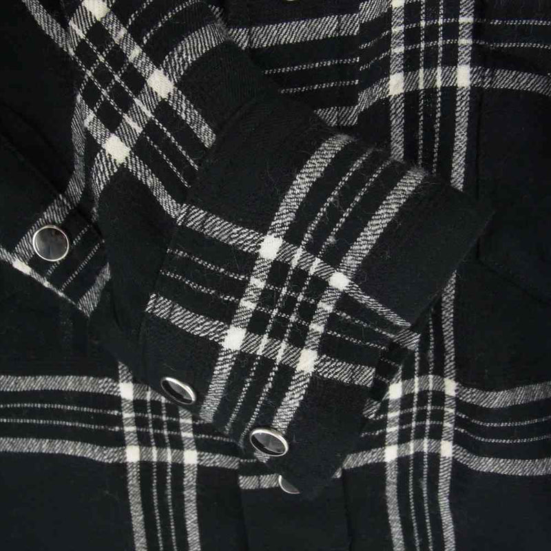 MINEDENIM マインデニム 2308-5003-97-012 R. Wool Flannel Check Western SH Western SH ウール フランネル チェック ウエスタン シャツ ブラック系 1【中古】