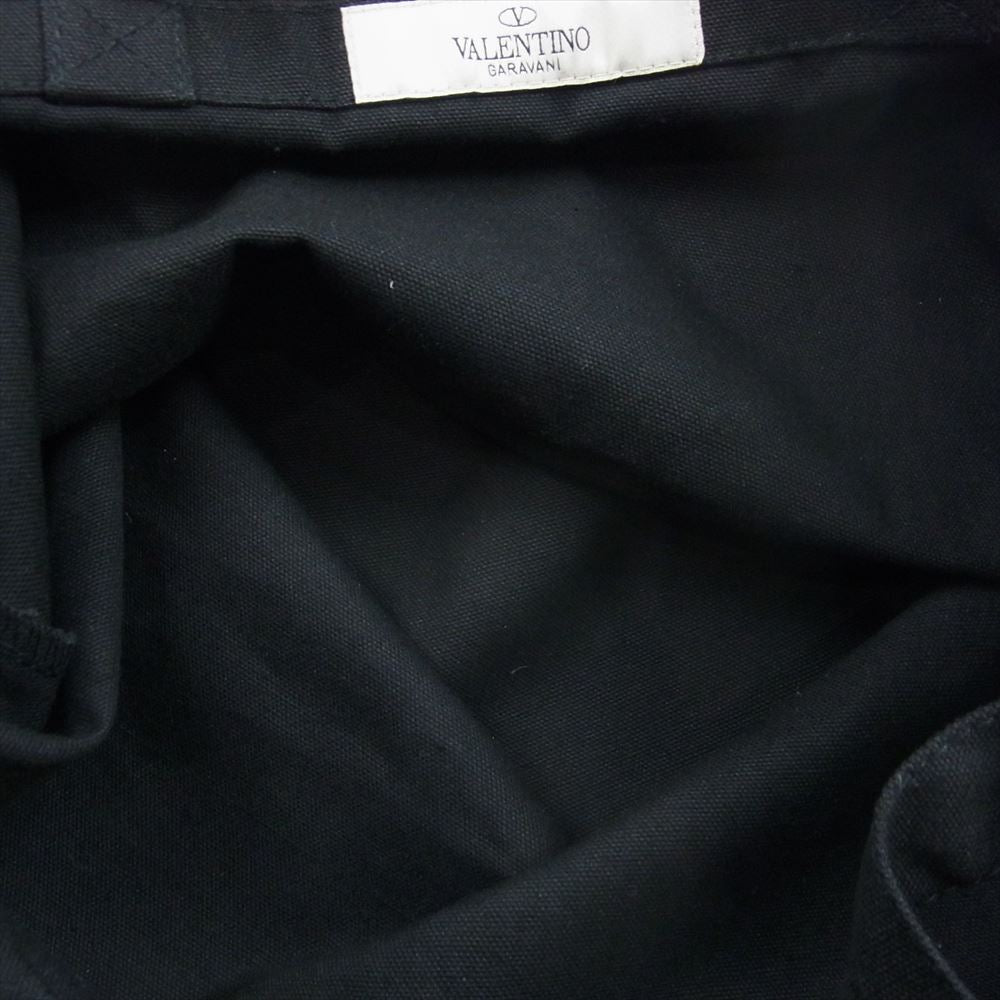 VALENTINO ヴァレンティノ 2099 OSAKA UFO プリント 2WAY トート ショルダー バッグ ブラック系【中古】