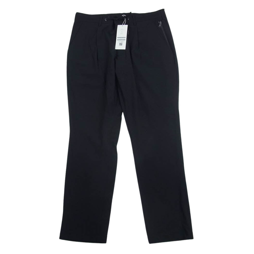 junhashimoto ジュンハシモト 1072010013 EASY TUCK PANTS 2WAY NYLON STRETCH ナイロン ストレッチ イージー タック パンツ ブラック系 5【極上美品】【中古】
