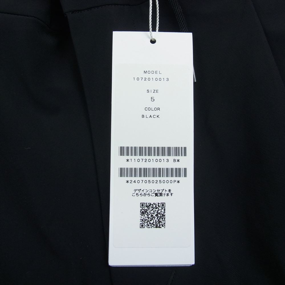 junhashimoto ジュンハシモト 1072010013 EASY TUCK PANTS 2WAY NYLON STRETCH ナイロン ストレッチ イージー タック パンツ ブラック系 5【極上美品】【中古】