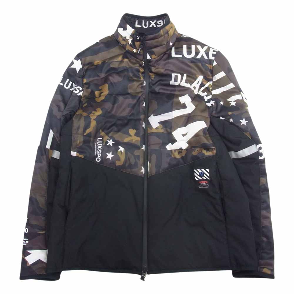 AKM エイケイエム BROWN BUNNY LUXE163 ブラウン バニー リュクス163 中綿 カモ ジャケット ブラック系 L【中古】