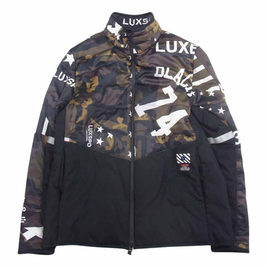 AKM エイケイエム BROWN BUNNY LUXE163 ブラウン バニー リュクス163 中綿 カモ ジャケット ブラック系 L【中古】