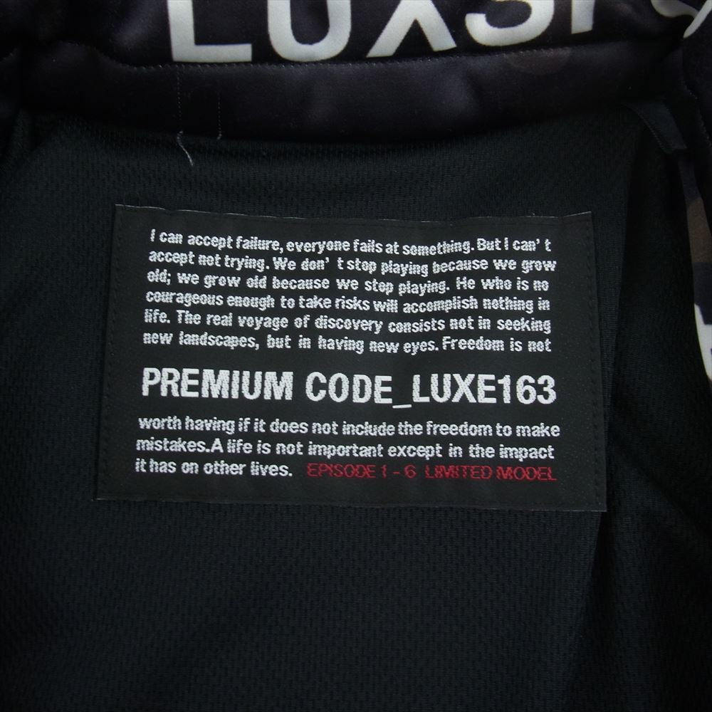 AKM エイケイエム BROWN BUNNY LUXE163 ブラウン バニー リュクス163 中綿 カモ ジャケット ブラック系 L【中古】