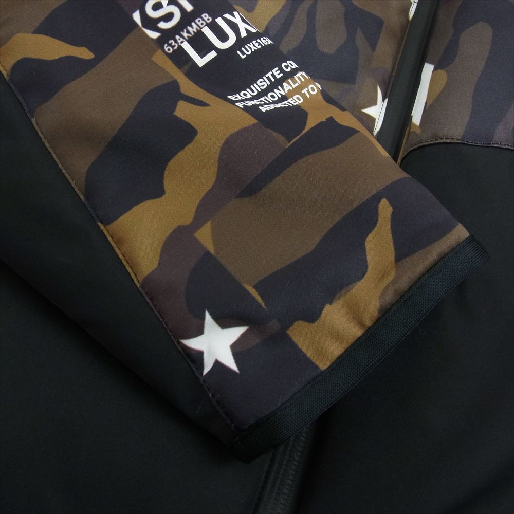 AKM エイケイエム BROWN BUNNY LUXE163 ブラウン バニー リュクス163 中綿 カモ ジャケット ブラック系 L【中古】