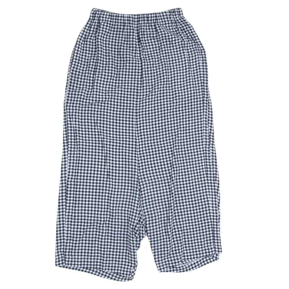 robe de chambre COMME des GARCONS ローブドシャンブルコムデギャルソン RP-100140 90s ヴィンテージ アーカイブ ギンガムチェック イージー サルエル ペンギン パンツ ブラック系 サイズ表記無【中古】