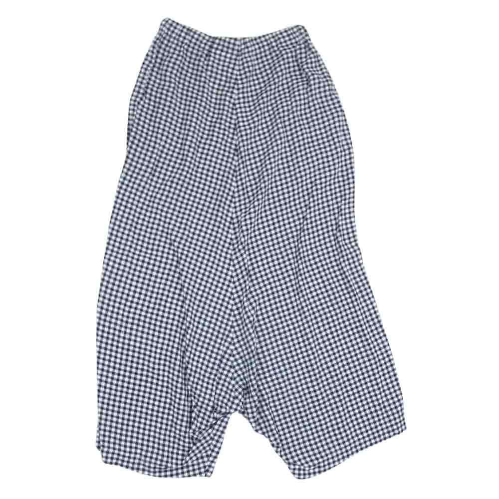 robe de chambre COMME des GARCONS ローブドシャンブルコムデギャルソン RP-100140 90s ヴィンテージ アーカイブ ギンガムチェック イージー サルエル ペンギン パンツ ブラック系 サイズ表記無【中古】
