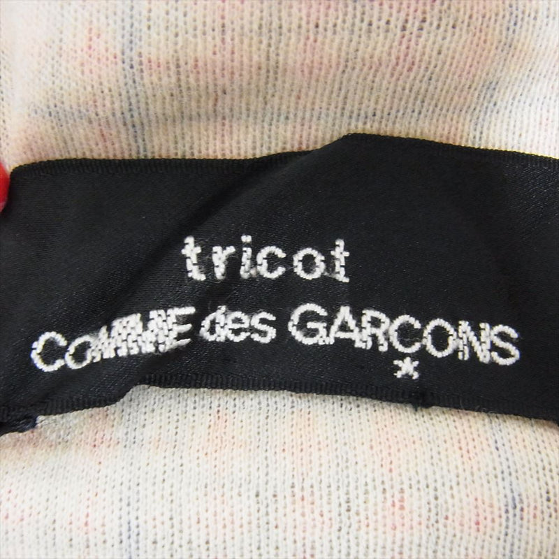 tricot COMME des GARCONS トリココムデギャルソン TA-080070 バイアスチェック ウール ノースリーブワンピース オレンジ系 サイズ表記無【中古】