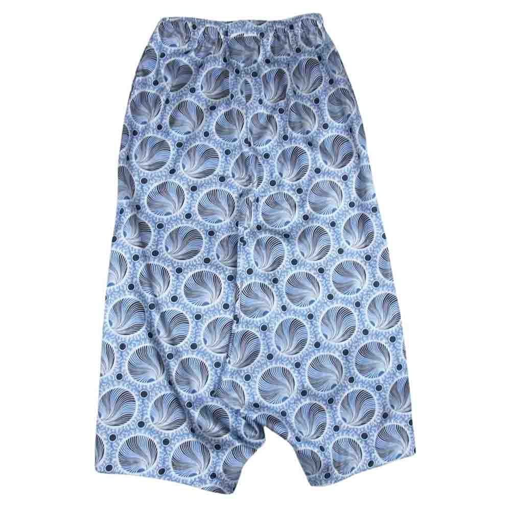 robe de chambre COMME des GARCONS ローブドシャンブルコムデギャルソン AD1998 RP-100240 ヴィンテージ アーカイブ ポリエステル 総柄 イージー サルエル ペンギン パンツ ブルー系 サイズ表記無【中古】