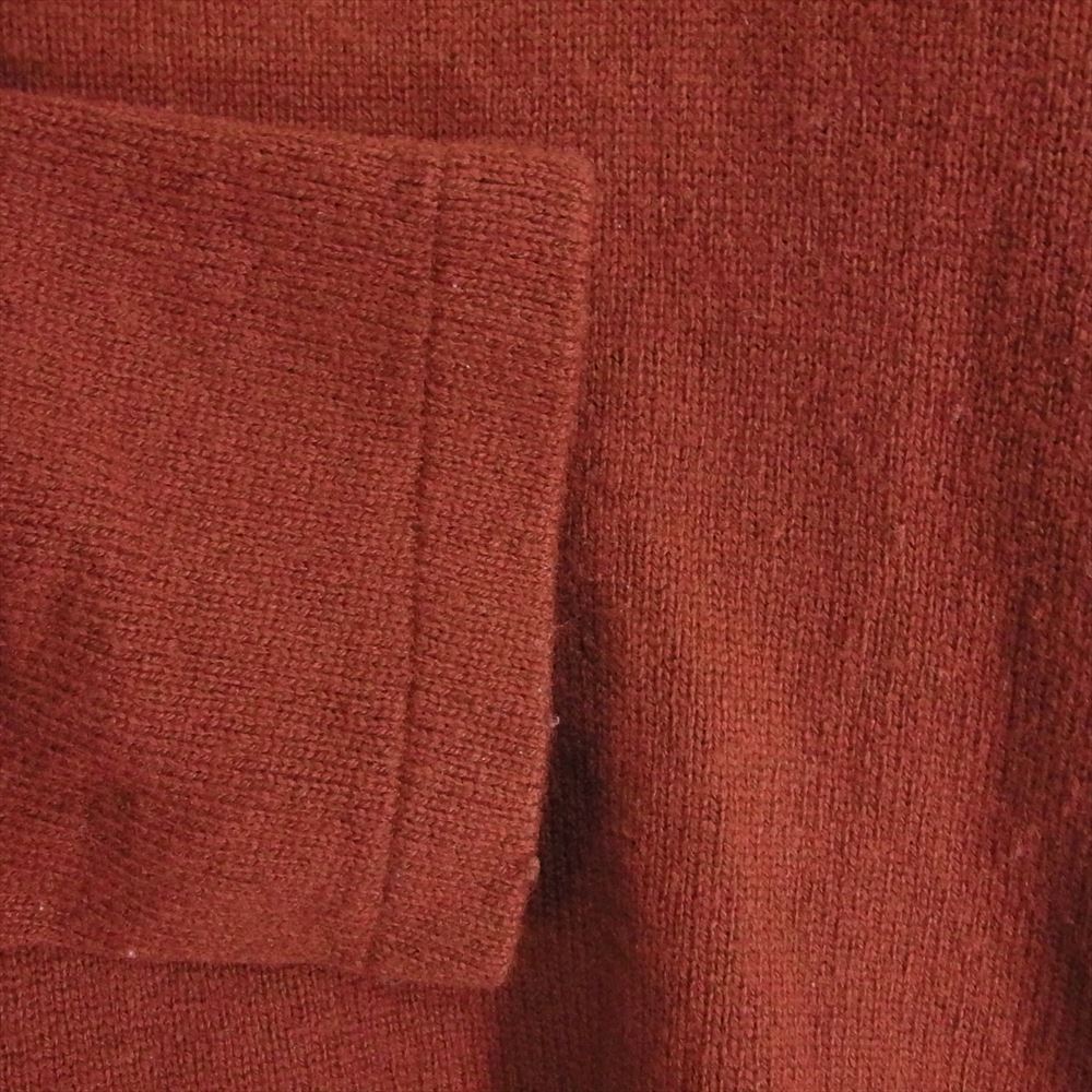 COMME des GARCONS コムデギャルソン AD2000 GT-040450 本ライン アーカイブ ファスナー ジップ切替 モックネック 長袖 ニット セーター ブラウン系 サイズ表記無【中古】