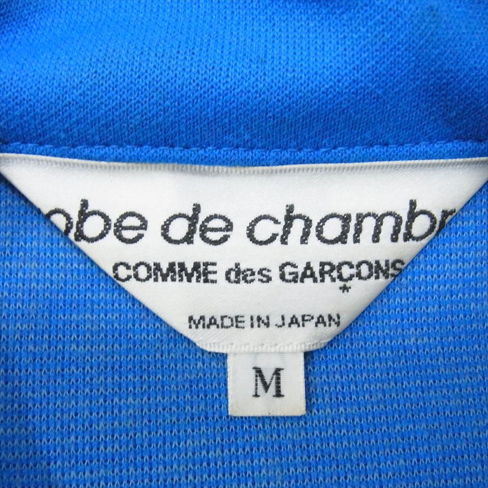 robe de chambre COMME des GARCONS ローブドシャンブルコムデギャルソン AD2003 RK-J011 アーカイブ フラワー柄 フロッキープリント トラックジャケット ジャージ ブルー系 M【中古】