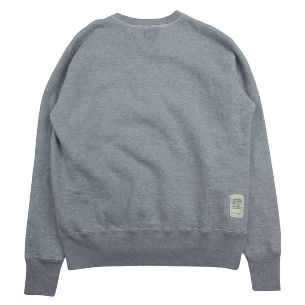 TOY'S McCOY トイズマッコイ U.S. NAVAL AIR STATION プリント 前V スウェット トレーナー グレー系 42【中古】