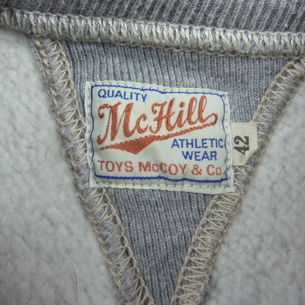 TOY'S McCOY トイズマッコイ U.S. NAVAL AIR STATION プリント 前V スウェット トレーナー グレー系 42【中古】