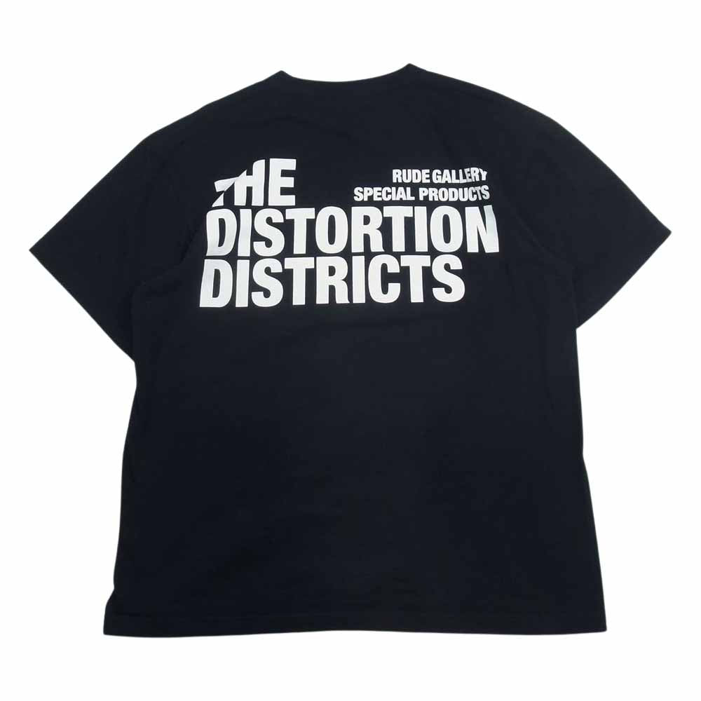 RUDE GALLERY ルードギャラリー THE DISTORTION DISTRICTS PANTHER TEE パンサー プリント 半袖 Tシャツ ブラック系 XL【中古】