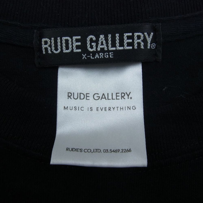 RUDE GALLERY ルードギャラリー THE DISTORTION DISTRICTS PANTHER TEE パンサー プリント 半袖 Tシャツ ブラック系 XL【中古】