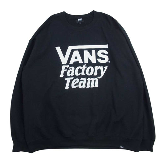 STANDARD CALIFORNIA スタンダードカリフォルニア VANS Factory Team バンズ シールド ロゴ クルーネック スウェット ブラック系 XL【中古】