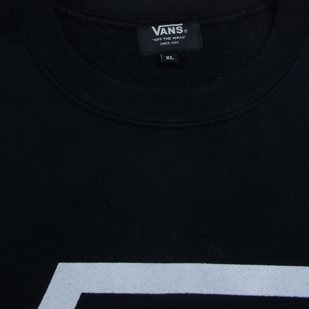 STANDARD CALIFORNIA スタンダードカリフォルニア VANS Factory Team バンズ シールド ロゴ クルーネック スウェット ブラック系 XL【中古】