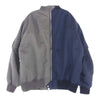 TAKAHIRO MIYASHITA The SoloIst. タカヒロミヤシタザソロイスト 22SS SJ.0009SS22 oversized two-tone flight jacket オーバーサイズ 2トーン フライド MA1 ジャケット ネイビー系 グレー系 46【中古】