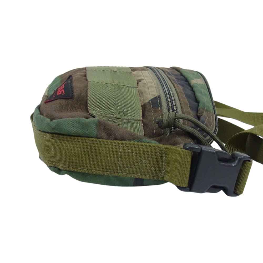 BRIEFING ブリーフィング カモフラ 迷彩 ミニ ショルダーバッグ カーキ系【中古】