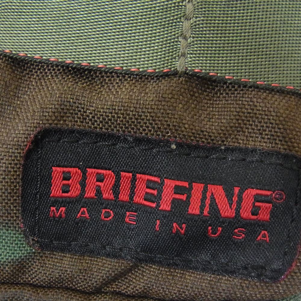 BRIEFING ブリーフィング カモフラ 迷彩 ミニ ショルダーバッグ カーキ系【中古】