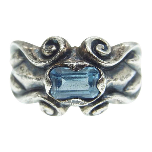 M'S COLLECTION エムズコレクション ストーン シルバー リング  シルバー系 11号【中古】